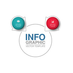 Vector infographic template for diagram, graph, presentation, chart, business concept with 2 options.