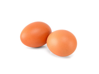 Egg isolated on the white background