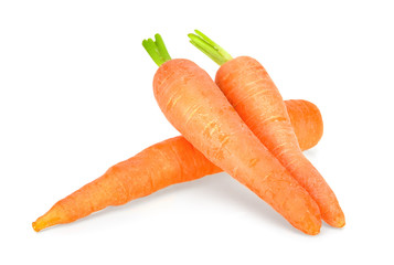 baby carrot isolated on the white background