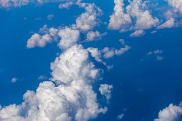 colorful dramatic sky with cloud at sunset.