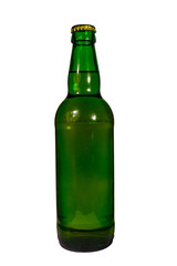 Bottle of beer isolated on white background