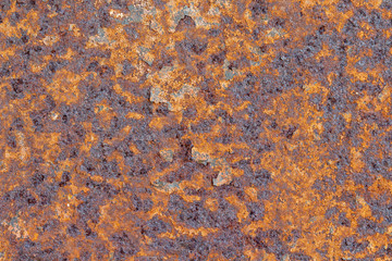 A background of peeling paint and rusty old metal