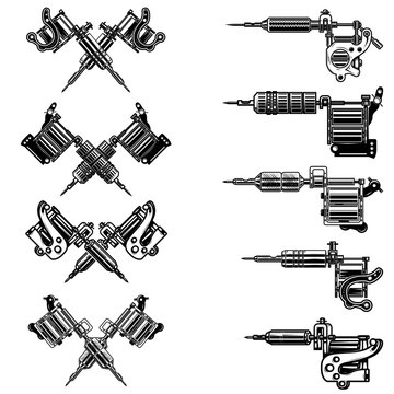 Lightning Bolt Tattoo Machine Gun by Devils Needle Weapon Range Power Design  | eBay