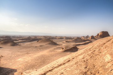 Fototapeta na wymiar Dasht-e Lut desert near Kerman, Iran.