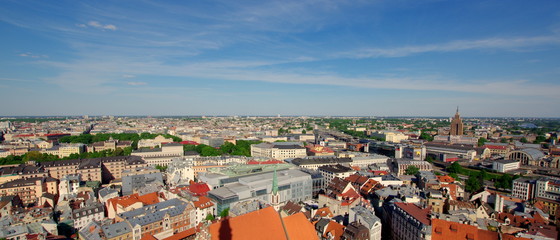 Panorama Rygi - stolicy Łotwy, państwa w Europie Wschodniej - obrazy, fototapety, plakaty