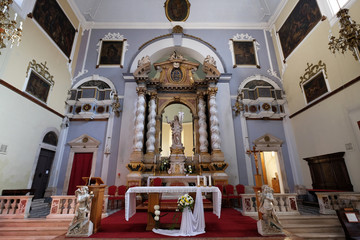 Naklejka premium Franciscan church of the Friars Minor in Dubrovnik, Croatia
