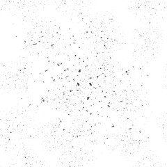 Grey Confetti Seamless Pattern Isolated. Set of Particles.