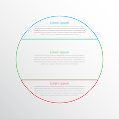 Vector infographic templates used for detailed reports. All 3 topics.