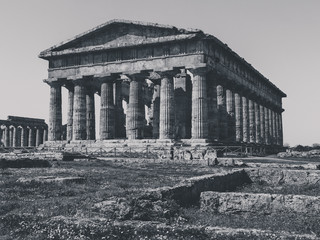 Obraz premium Archaeological remains of Paestum Salerno Italy