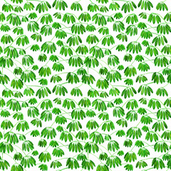 Tropical liana, seamless pattern. Watercolor texture.
Can be used as an element of interior design, pattern for fabric, packaging, clothing.