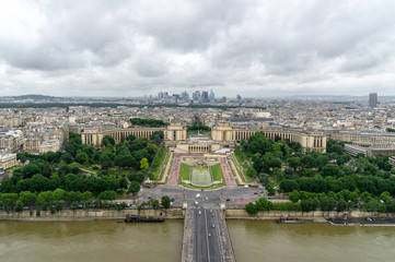 Naklejka premium aerial view of paris 