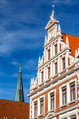 Fototapeta premium Baroque facade in the historic centre of Luneburg, Germany