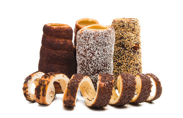 trdelnik - Czech twisted buns isolated