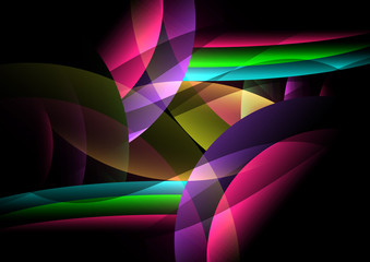 dark background abstract and corlorful