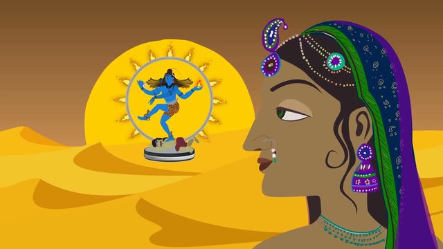 Lord Shiva and Parvati