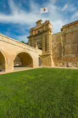 Fototapeta premium Fortified entrance,city gate in Mdina,Malta