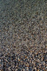 Stones in sea water