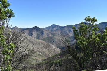  Panorama road with beautiful high mountains from Cape Town to Oudtshoorn, South Africa