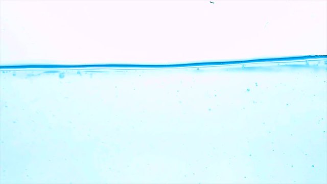 Close up water in slow motion