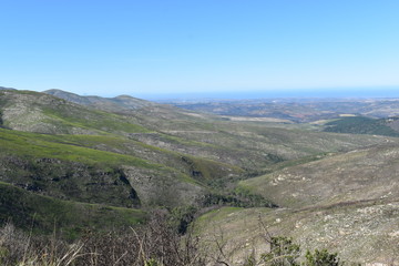 Naklejka premium Beautiful mountainous nature at the Swartberg Pass in Oudtshoorn in South Africa