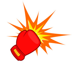 punch design on white background