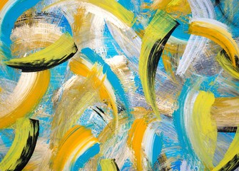 Gemälde "Federleicht" von Carola Vahldiek (Gouache-Farben auf Papier), Detail
