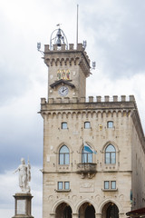 Fototapeta na wymiar square of the Liberty in San Marino