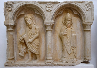 Part of polyptich from the first half of the 15th century in the convent of the Friars Minor in Dubrovnik