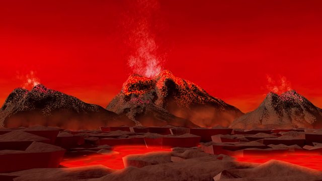 Red Volcano.