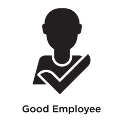 Good Employee icon vector sign and symbol isolated on white background, Good Employee logo concept