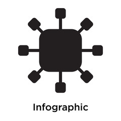 Infographic icon vector sign and symbol isolated on white background, Infographic logo concept