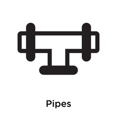 Pipes icon vector sign and symbol isolated on white background, Pipes logo concept