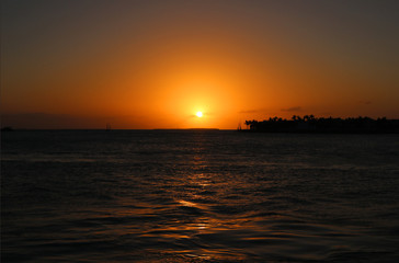 Fototapeta na wymiar Sonnenuntergang in Key West