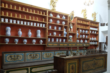 The third oldest pharmacy in the world in Franciscan monastery in Dubrovnik