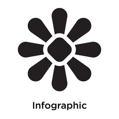 Infographic icon vector sign and symbol isolated on white background, Infographic logo concept