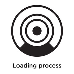 Loading process icon vector sign and symbol isolated on white background, Loading process logo concept