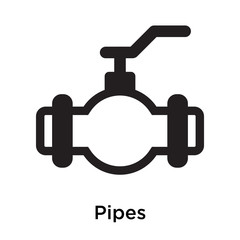 Pipes icon vector sign and symbol isolated on white background, Pipes logo concept