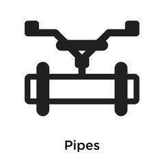 Pipes icon vector sign and symbol isolated on white background, Pipes logo concept