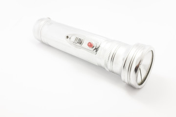 Flashlight isolated on white background