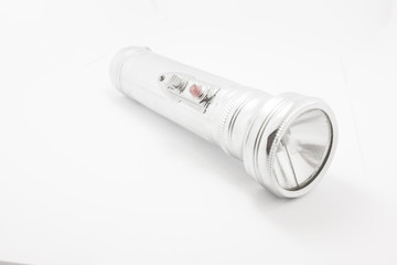 Flashlight isolated on white background