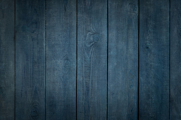 Blue wooden background. vertical