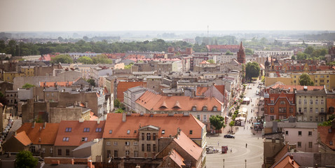 Gniezno, Poland - View for city panorama at Gniezno.