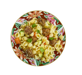 Orecchiette with Mini Chicken Meatballs