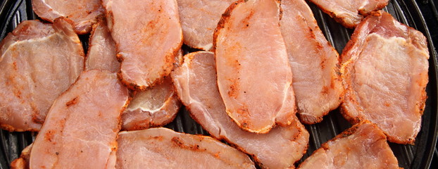 Minutensteaks auf dem Grill Panorama