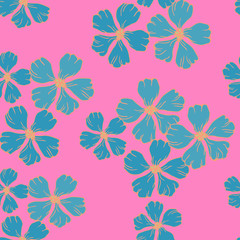 Abstract elegance pattern with floral background.