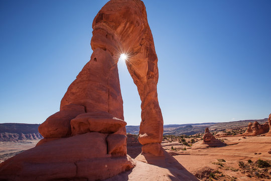 Delicate arch in Arches National Park in Utah, USA
