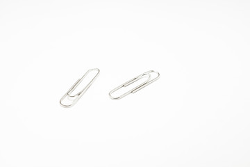 paper clips isolated on white background