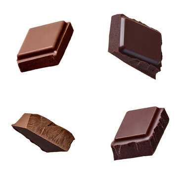 chocolate piece sweet food dessert falling