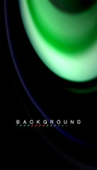 Fluid mixing colors, vector wave abstract background