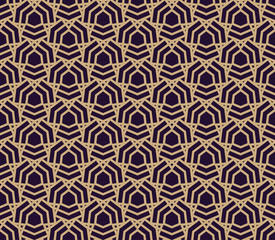 Vector seamless pattern. Modern stylish texture. Repeating geometric background. Linear graphic design.